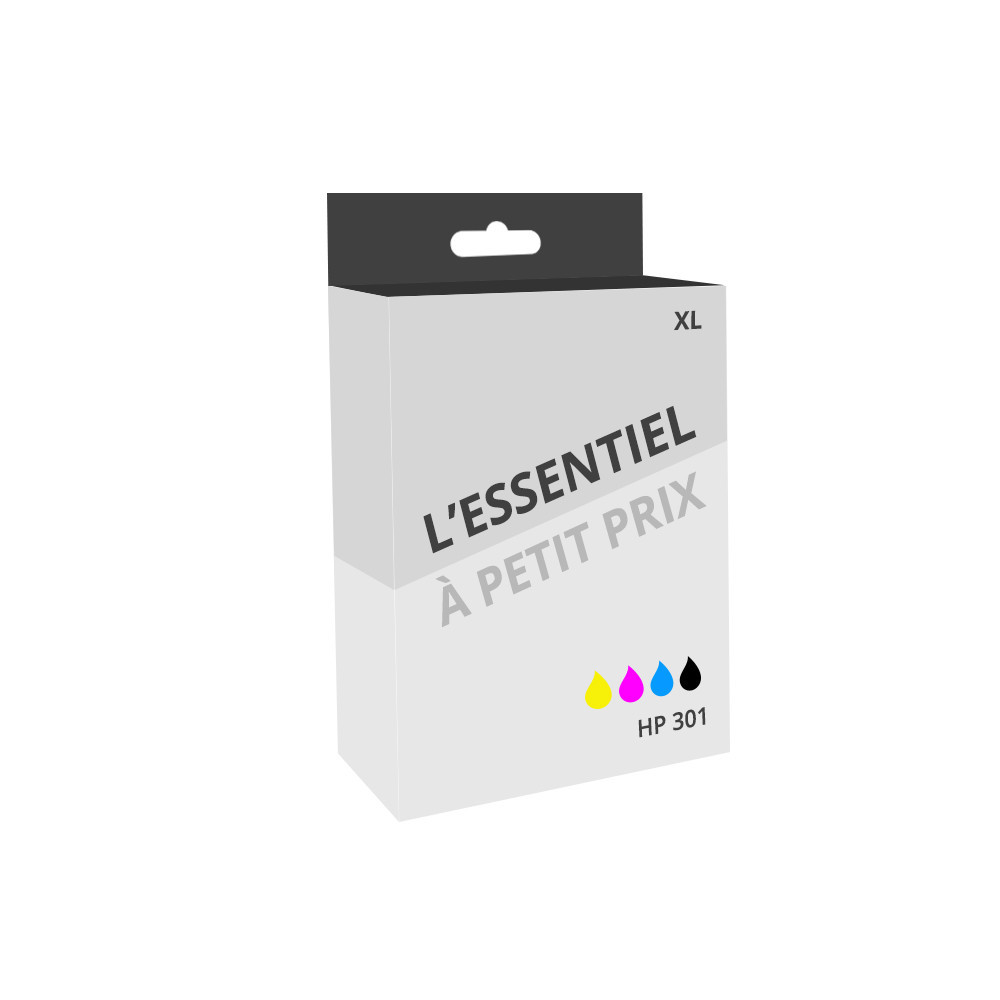 Pack de 2 cartouches d'encre compatibles HP 301 XL Noir et couleurs