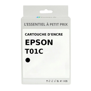 Cartouche d'encre compatible Epson T01C Noir - L'Essentiel à Petit Prix