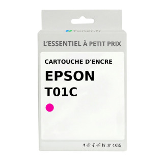 Cartouche d'encre compatible Epson T01C Magenta - L'Essentiel à Petit Prix