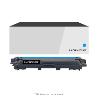 Toner compatible Ricoh MPC2503  Cyan