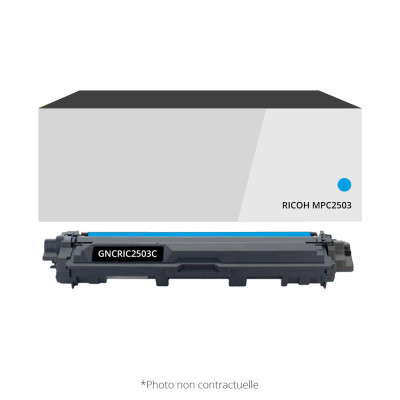 Toner compatible Ricoh MPC2503  Cyan