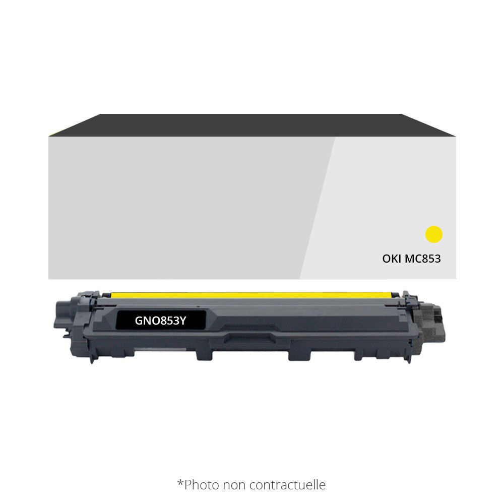 Toner compatible Oki MC853 Jaune