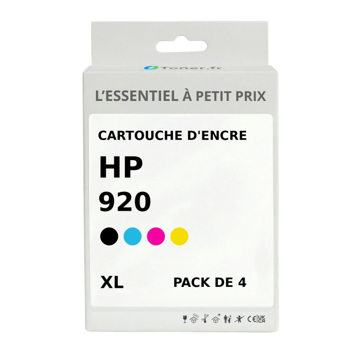 Lot De 2 Cartouches HP 920XL – Noir Et Magenta – Originales Et Neuves