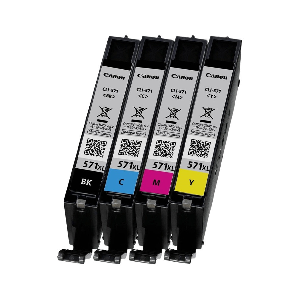 Pack de 4 cartouches Canon PGI570/CLI571 XL Noir et couleurs - authentiques & reconditionnées