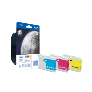 Pack de 3 cartouches d'encre Brother LC1000 Couleur