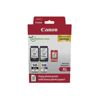 Pack de 2 cartouches d'encre  Canon PGI545/CLI546 XL Noir et couleurs