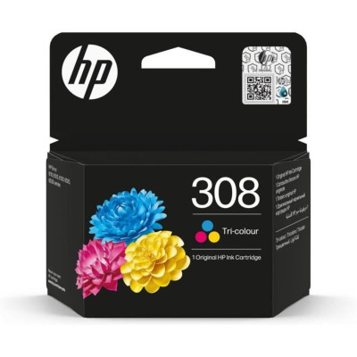HP 308 Tricolore — Cartouche d’encre originale (7FP20UE)