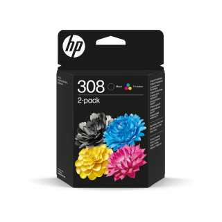 HP 308 Pack de 2 cartouches d’encre Noir + Couleur