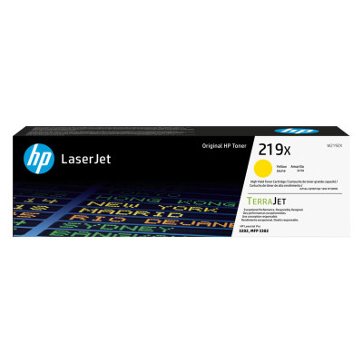 Toner Jaune originale HP 219X à rendement élevé (W2192X)
