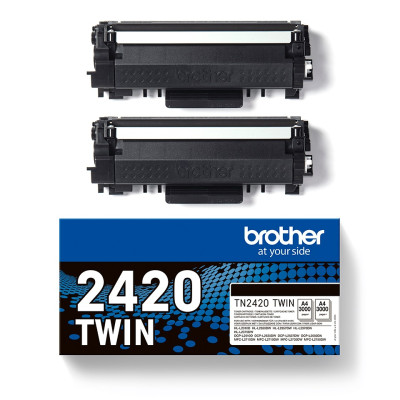 Pack de 2 Toners Brother TN2420 Noir