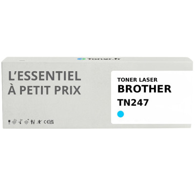 TN 247 - Toner compatible Cyan - L'essentiel à petit prix