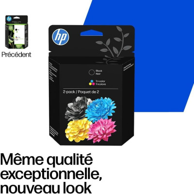 Pack de 2 HP 302/304 - Cartouche Originale Noir et couleurs