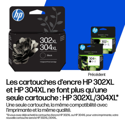 HP 302/304 XL - Cartouche Originale Noir - B7RT9AE