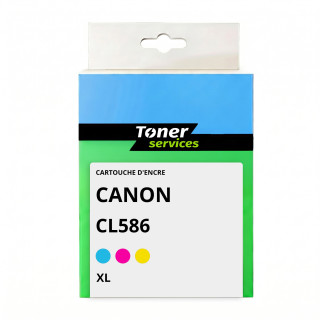 Cartouche d'encre compatible Canon CL-586XL tricolor - Toner Services