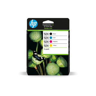 Pack de 4 HP 924e - Réservoir Original Noir, cyan, magenta, jaune