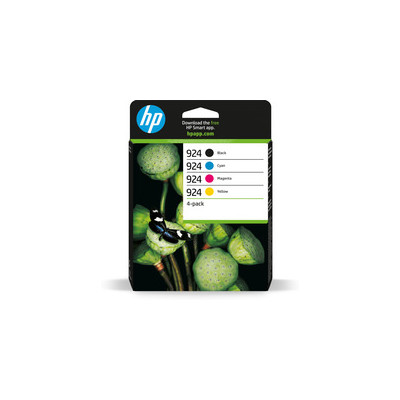 Pack de 4 HP 924e - Réservoir Original Noir, cyan, magenta, jaune