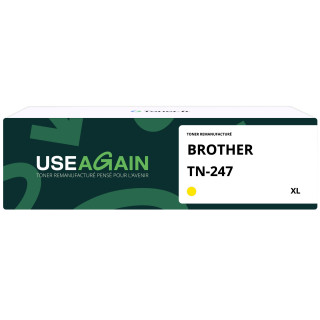 Brother TN247 - Toner Remanufacturé Jaune - TN247 - USEAGAIN