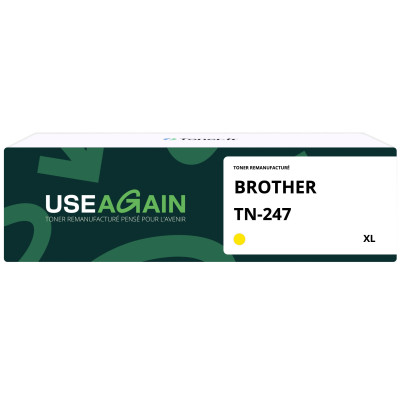 Brother TN247 - Toner Remanufacturé Jaune - TN247 - USEAGAIN