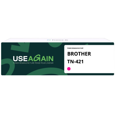 Brother TN421 - Toner Remanufacturé Magenta - TN421 - USEAGAIN