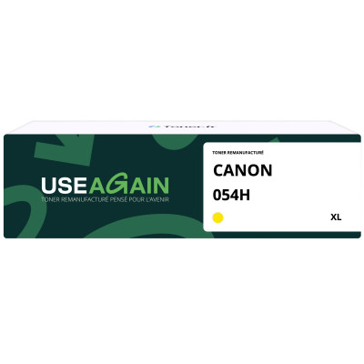 Canon 054H - Toner Remanufacturé Jaune - 054H - USEAGAIN
