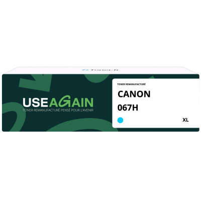 Canon 067H - Toner Remanufacturé Cyan - 067H - USEAGAIN
