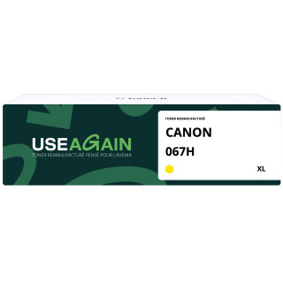 Toner compatible Canon 067H XL Jaune - USE AGAIN