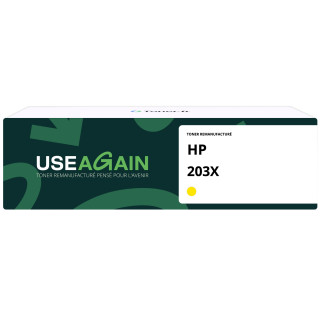 Toner compatible HP 203X Jaune - USE AGAIN