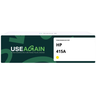 Hp W2032A - Toner Remanufacturé Jaune - 415A - USEAGAIN