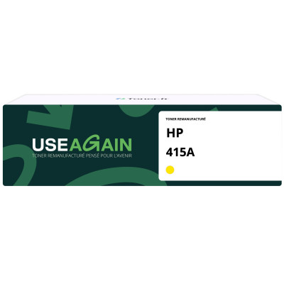 Hp W2032A - Toner Remanufacturé Jaune - 415A - USEAGAIN