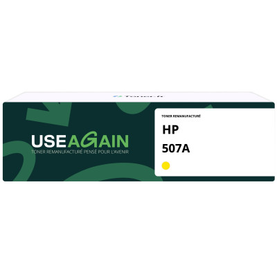 Hp CE402A - Toner Remanufacturé Jaune - 507A - USEAGAIN