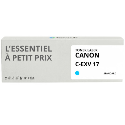 Toner compatible Canon C-EXV17 Cyan - L'Essentiel à Petit Prix