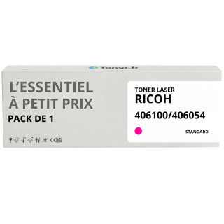 Toner compatible Ricoh 406100/406054 Magenta - L'Essentiel à Petit Prix