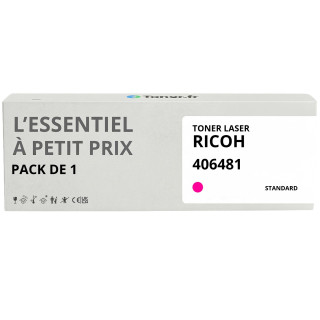Toner compatible Ricoh 406481 Magenta - L'Essentiel à Petit Prix
