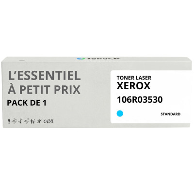 Toner compatible Xerox 106R03530 Cyan - L'Essentiel à Petit Prix