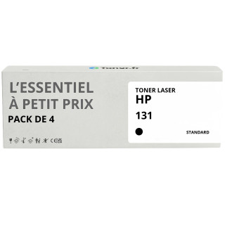 Pack de 4 toners compatibles HP 131 Noir et couleurs - L'Essentiel à Petit Prix