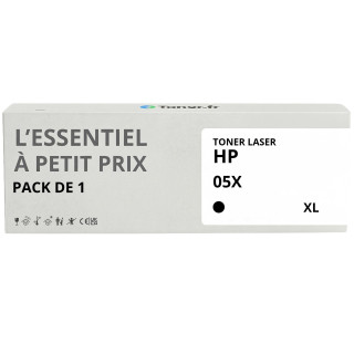 Pack de 3 toners compatibles HP 05X XL Noirs - L'Essentiel à Petit Prix