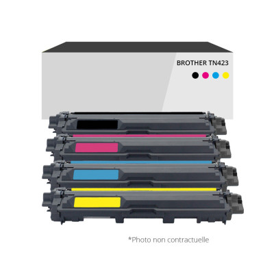 Tambour compatible Brother TN423 Noir et couleurs