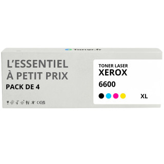 Pack de 4 toners compatibles Xerox 106R01597, 106R01594, 106R01595, 106R01596 XL Noir et couleurs - L'Essentiel à Petit Prix
