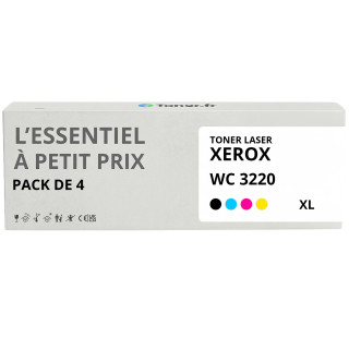 Pack de 4 toners compatibles Xerox 6600 XL Noir et couleurs - L'Essentiel à Petit Prix