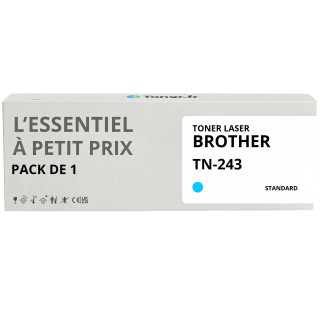 Toner compatible Brother TN-243 Cyan - L'Essentiel à Petit Prix