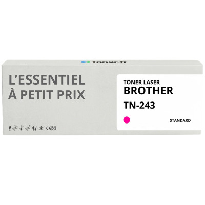Toner compatible Brother TN-243 Magenta - L'Essentiel à Petit Prix