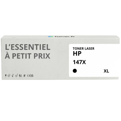 Toner compatible HP 147X XL Noir - L'Essentiel à Petit Prix