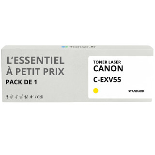 Toner compatible Canon C-EXV55 Jaune - L'Essentiel à Petit Prix