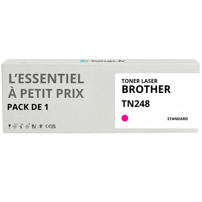 Toner compatible Brother TN248 Magenta - L'Essentiel à Petit Prix