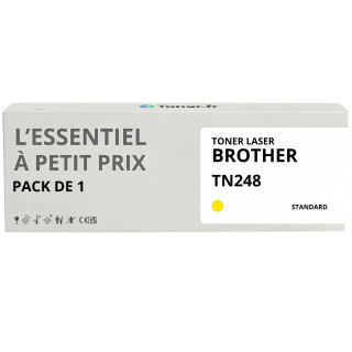 Toner compatible Brother TN248 Jaune - L'Essentiel à Petit Prix