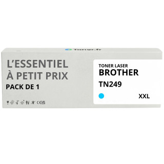 Toner compatible Brother TN249 XXL Cyan - L'Essentiel à Petit Prix