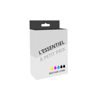 Pack de 5 cartouches d'encre compatible Brother LC985 XL Noir et couleurs