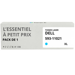 Toner compatible Dell 593-11021 XL Cyan - L'Essentiel à Petit Prix