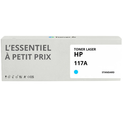 Toner compatible HP 117A Cyan - L'Essentiel à Petit Prix
