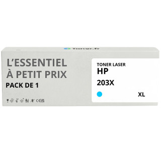 Toner compatible HP 203X XL Cyan - L'Essentiel à Petit Prix